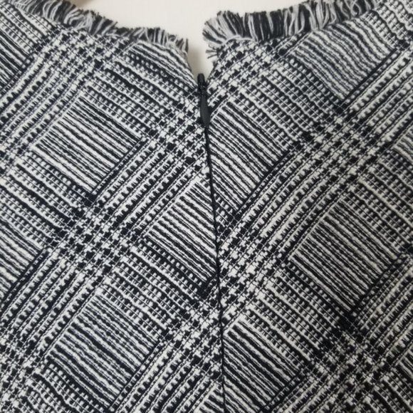 Fringe tweed Taylor sleeveless Asymmetrical dress size 10 (303) - Picture 11 of 11